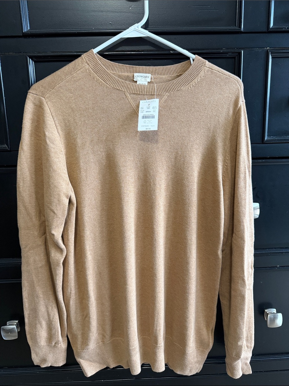 Crewcuts Men’s Crewneck Sweater - Camel Brown